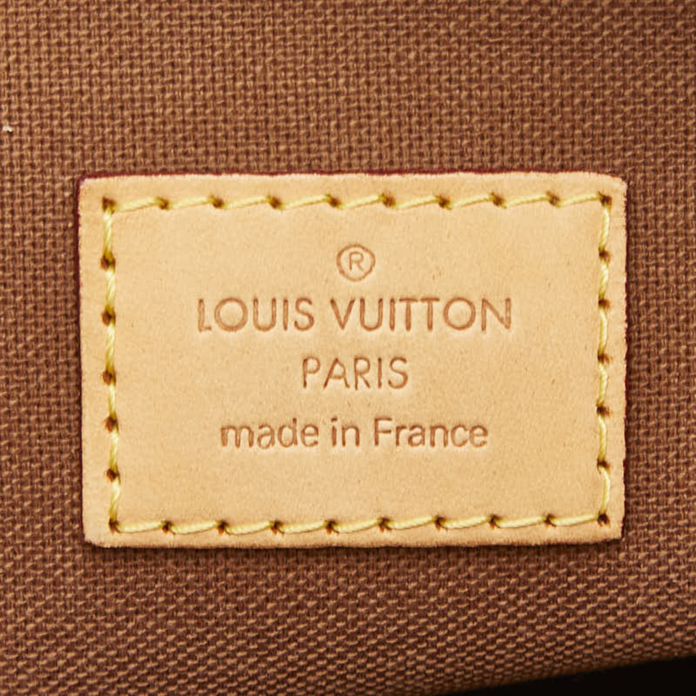 LOUIS VUITTON Authentic Brown Monogram Leather Lockit Tote Bag - Picture 11 of 12